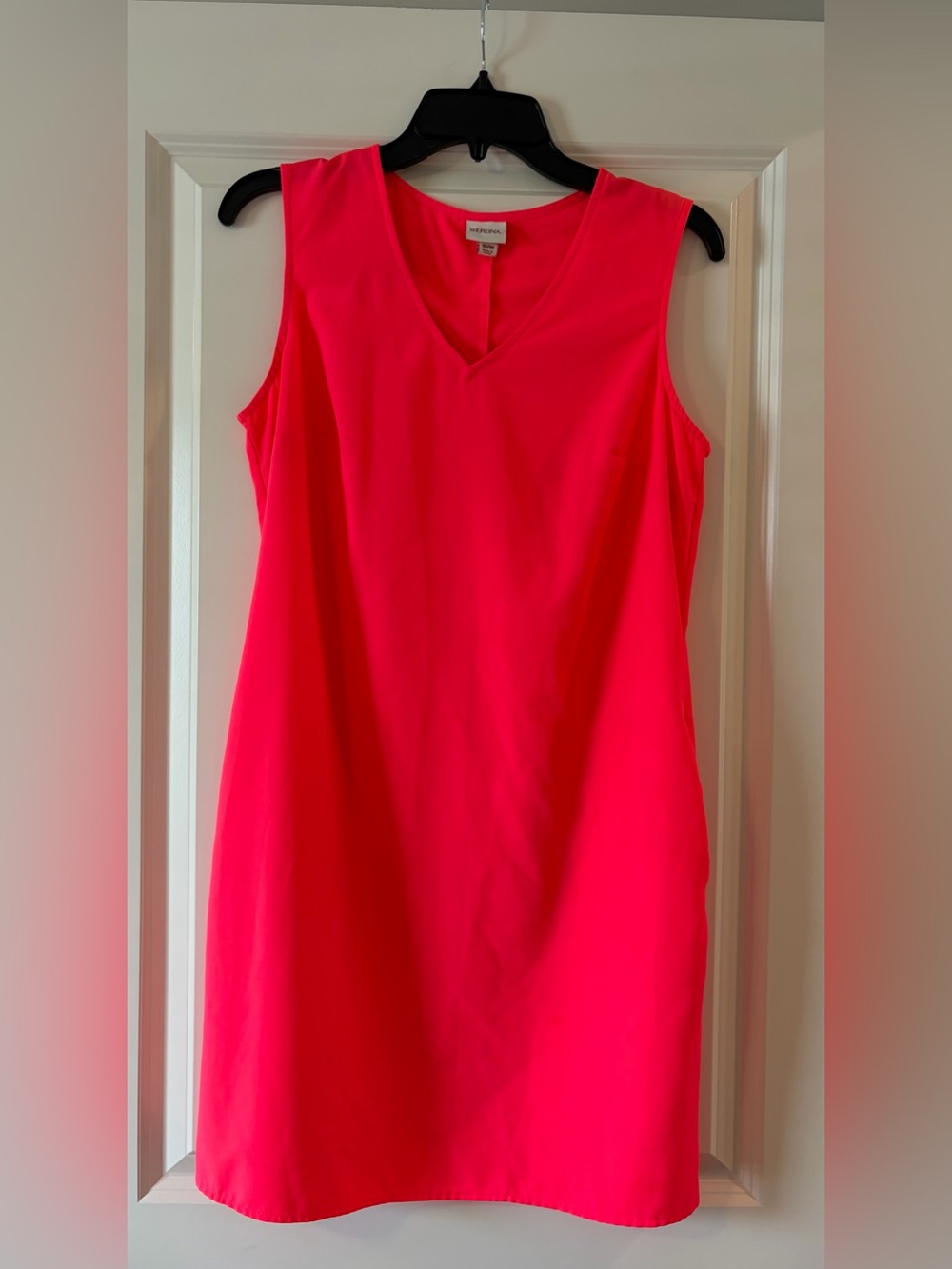 Merona V-Neck Sleeveless Shift Dress - Hot Pink